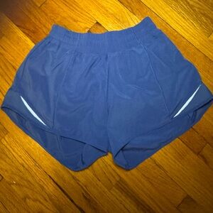 Lululemon Hotty Hot Royal Blue Running Shorts 4 inch inseam size 4